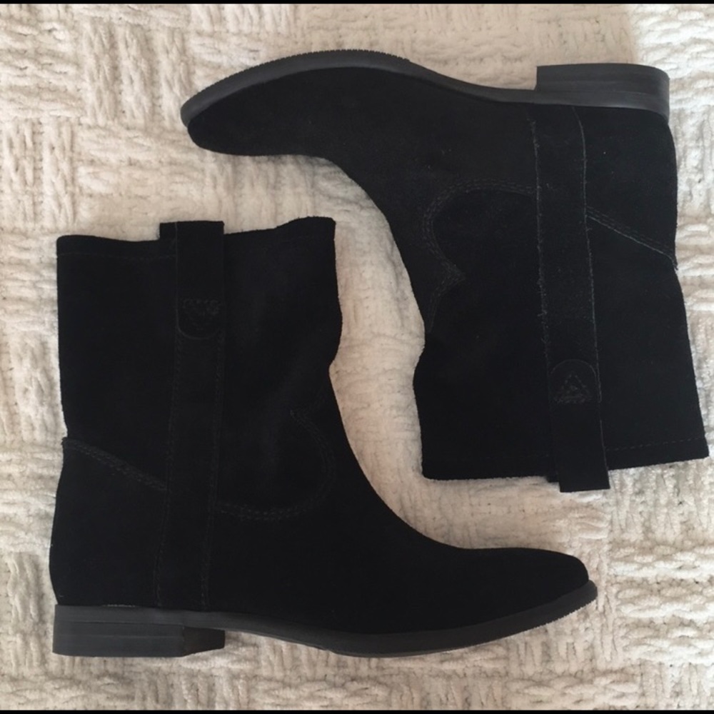 Vince Camuto Black Slouchy Suede Fanti Boot